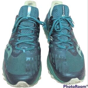 Saucony ISO Series Women's Neutral Running Shoe Green Turquoise size 10.5